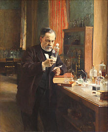 Louis Pasteur in his laboratory, 1885