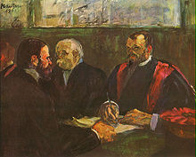 Painted by Toulouse-Lautrec in the year of his own death: an examination in the Paris faculty of medicine, 1901